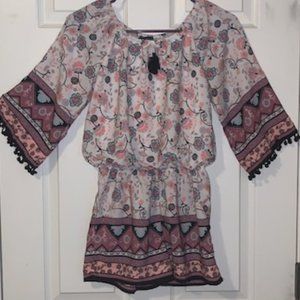 Off The Shoulder & Colorful Romper